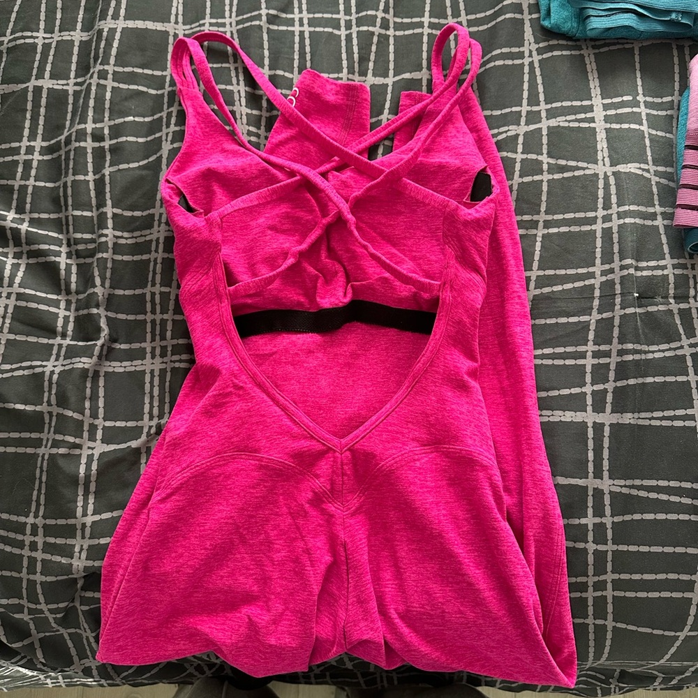Bombshell Sportswear Pink Jumpsuit - Picture 2 of 3